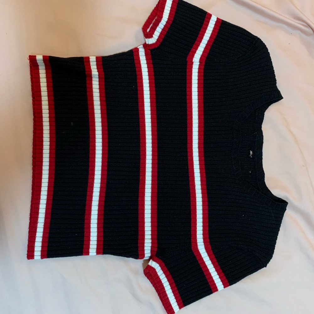 Striped crop top